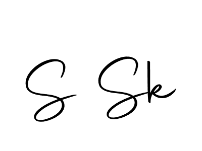 You should practise on your own different ways (Autography-DOLnW) to write your name (S Sk) in signature. don't let someone else do it for you. S Sk signature style 10 images and pictures png