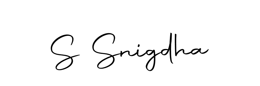 Make a beautiful signature design for name S Snigdha. Use this online signature maker to create a handwritten signature for free. S Snigdha signature style 10 images and pictures png