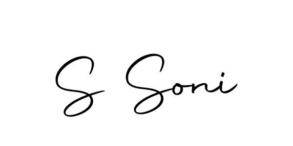 Use a signature maker to create a handwritten signature online. With this signature software, you can design (Autography-DOLnW) your own signature for name S Soni. S Soni signature style 10 images and pictures png