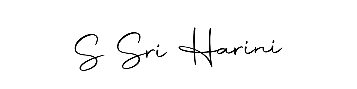 You should practise on your own different ways (Autography-DOLnW) to write your name (S Sri Harini) in signature. don't let someone else do it for you. S Sri Harini signature style 10 images and pictures png