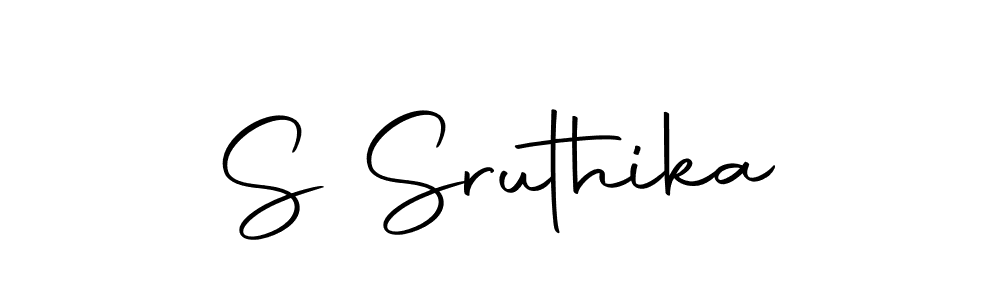 Design your own signature with our free online signature maker. With this signature software, you can create a handwritten (Autography-DOLnW) signature for name S Sruthika. S Sruthika signature style 10 images and pictures png