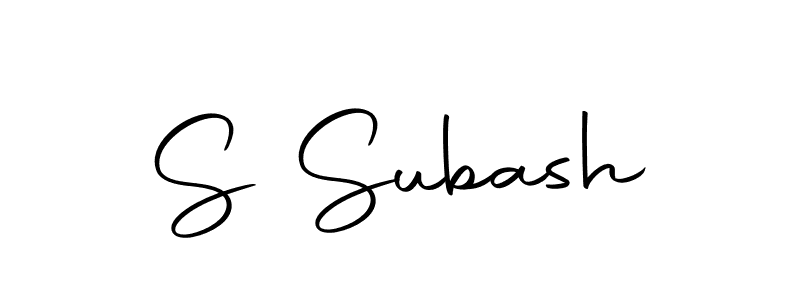 Make a beautiful signature design for name S Subash. Use this online signature maker to create a handwritten signature for free. S Subash signature style 10 images and pictures png