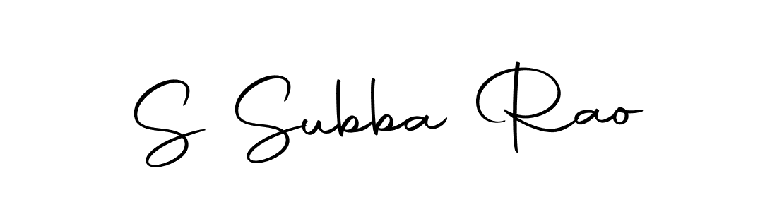 Make a beautiful signature design for name S Subba Rao. With this signature (Autography-DOLnW) style, you can create a handwritten signature for free. S Subba Rao signature style 10 images and pictures png