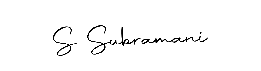 Autography-DOLnW is a professional signature style that is perfect for those who want to add a touch of class to their signature. It is also a great choice for those who want to make their signature more unique. Get S Subramani name to fancy signature for free. S Subramani signature style 10 images and pictures png