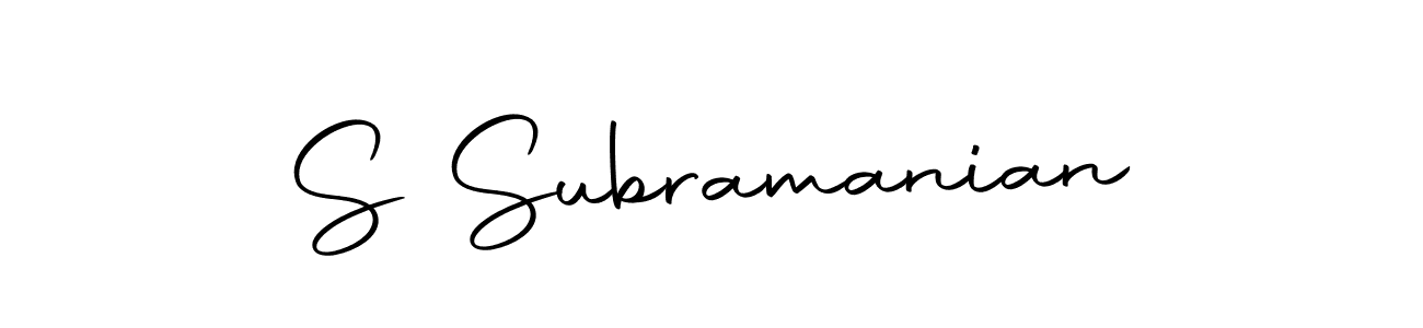 Also we have S Subramanian name is the best signature style. Create professional handwritten signature collection using Autography-DOLnW autograph style. S Subramanian signature style 10 images and pictures png