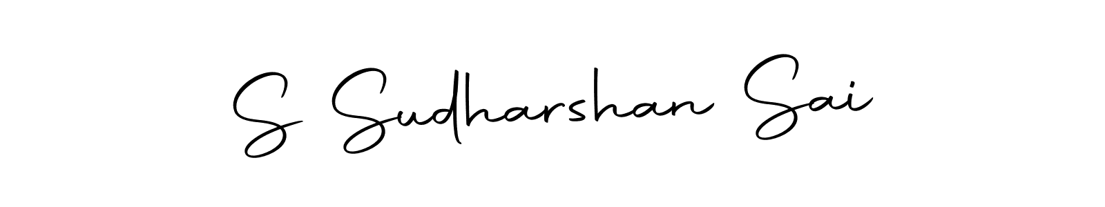 Similarly Autography-DOLnW is the best handwritten signature design. Signature creator online .You can use it as an online autograph creator for name S Sudharshan Sai. S Sudharshan Sai signature style 10 images and pictures png