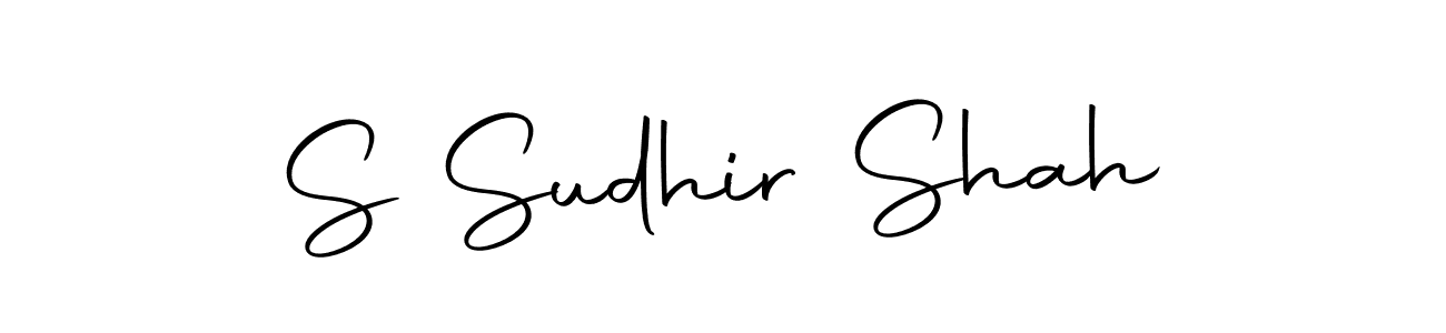Create a beautiful signature design for name S Sudhir Shah. With this signature (Autography-DOLnW) fonts, you can make a handwritten signature for free. S Sudhir Shah signature style 10 images and pictures png