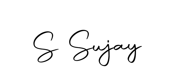 The best way (Autography-DOLnW) to make a short signature is to pick only two or three words in your name. The name S Sujay include a total of six letters. For converting this name. S Sujay signature style 10 images and pictures png