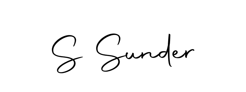 Make a beautiful signature design for name S Sunder. With this signature (Autography-DOLnW) style, you can create a handwritten signature for free. S Sunder signature style 10 images and pictures png
