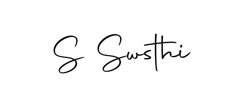 Design your own signature with our free online signature maker. With this signature software, you can create a handwritten (Autography-DOLnW) signature for name S Swsthi. S Swsthi signature style 10 images and pictures png