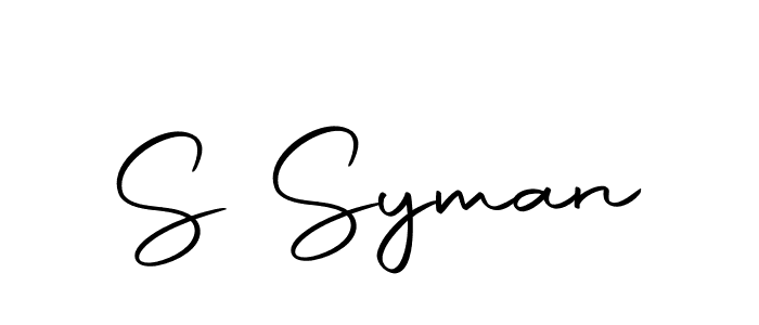 Make a beautiful signature design for name S Syman. Use this online signature maker to create a handwritten signature for free. S Syman signature style 10 images and pictures png