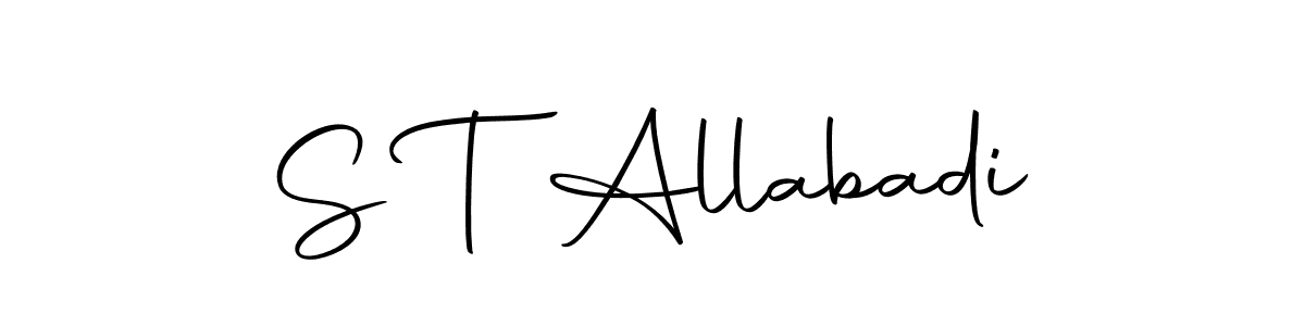 Here are the top 10 professional signature styles for the name S T Allabadi. These are the best autograph styles you can use for your name. S T Allabadi signature style 10 images and pictures png