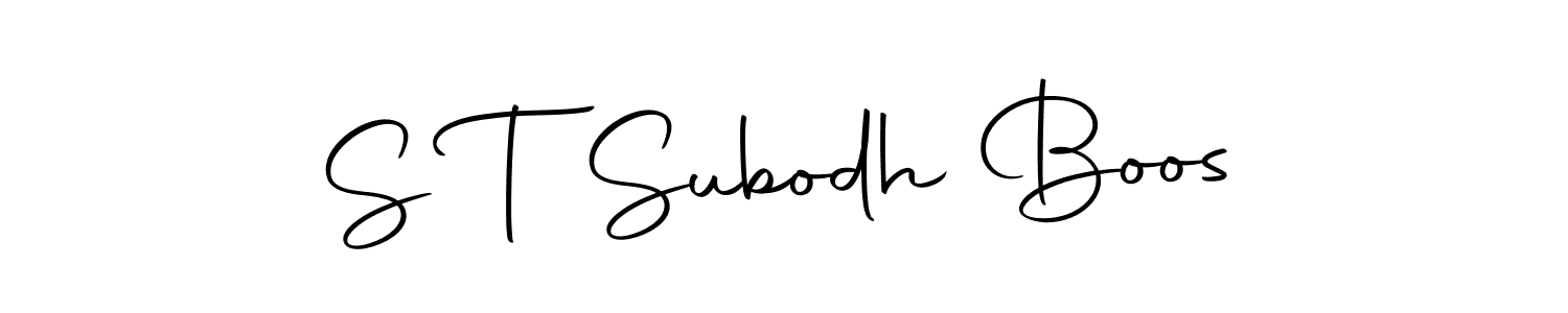 Make a beautiful signature design for name S T Subodh Boos. Use this online signature maker to create a handwritten signature for free. S T Subodh Boos signature style 10 images and pictures png