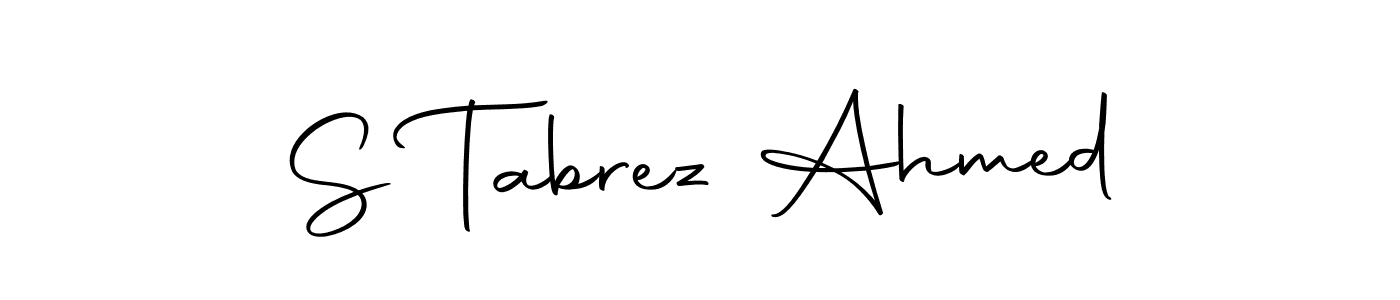Make a beautiful signature design for name S Tabrez Ahmed. With this signature (Autography-DOLnW) style, you can create a handwritten signature for free. S Tabrez Ahmed signature style 10 images and pictures png