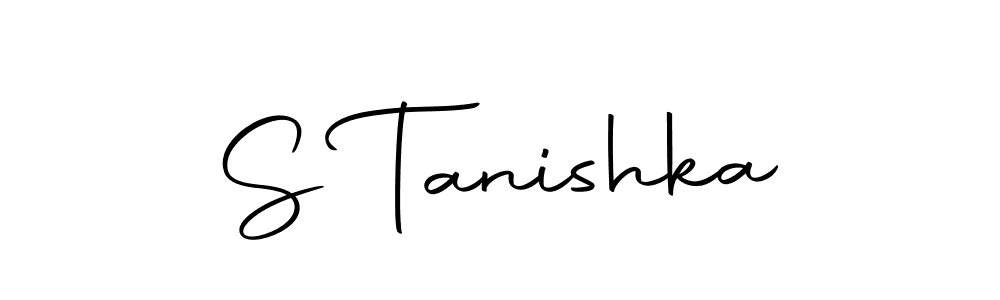 The best way (Autography-DOLnW) to make a short signature is to pick only two or three words in your name. The name S Tanishka include a total of six letters. For converting this name. S Tanishka signature style 10 images and pictures png