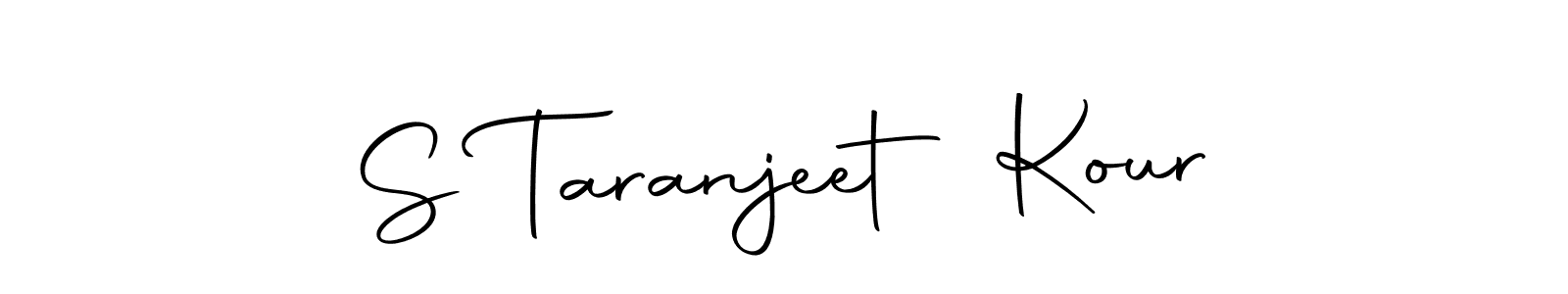 Design your own signature with our free online signature maker. With this signature software, you can create a handwritten (Autography-DOLnW) signature for name S Taranjeet Kour. S Taranjeet Kour signature style 10 images and pictures png