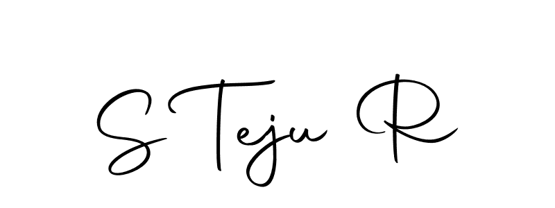 Use a signature maker to create a handwritten signature online. With this signature software, you can design (Autography-DOLnW) your own signature for name S Teju R. S Teju R signature style 10 images and pictures png