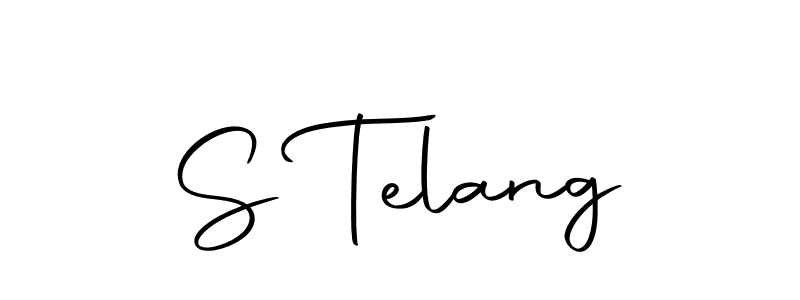 The best way (Autography-DOLnW) to make a short signature is to pick only two or three words in your name. The name S Telang include a total of six letters. For converting this name. S Telang signature style 10 images and pictures png