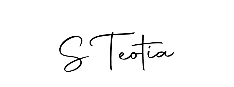 Use a signature maker to create a handwritten signature online. With this signature software, you can design (Autography-DOLnW) your own signature for name S Teotia. S Teotia signature style 10 images and pictures png