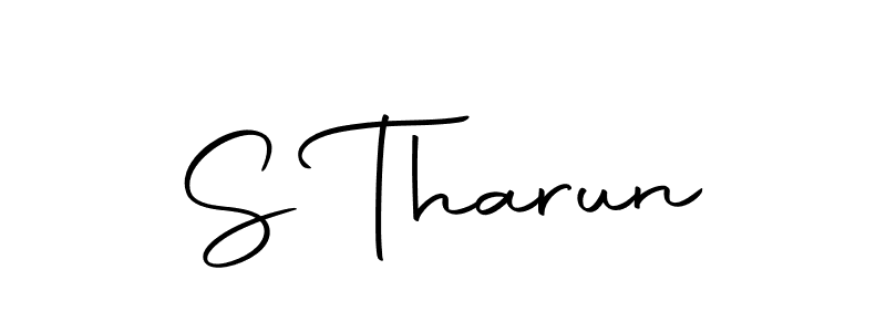 Create a beautiful signature design for name S Tharun. With this signature (Autography-DOLnW) fonts, you can make a handwritten signature for free. S Tharun signature style 10 images and pictures png