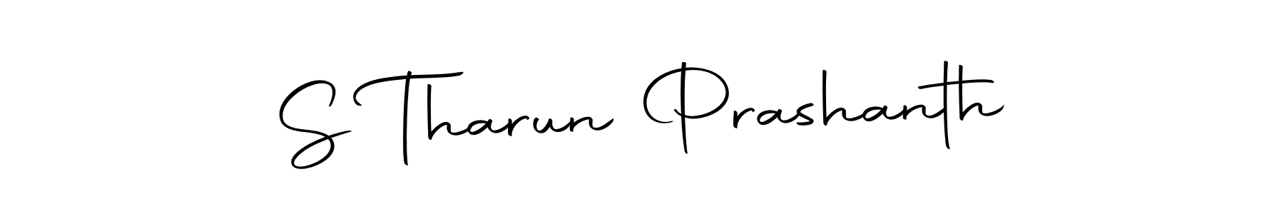 Use a signature maker to create a handwritten signature online. With this signature software, you can design (Autography-DOLnW) your own signature for name S Tharun Prashanth. S Tharun Prashanth signature style 10 images and pictures png