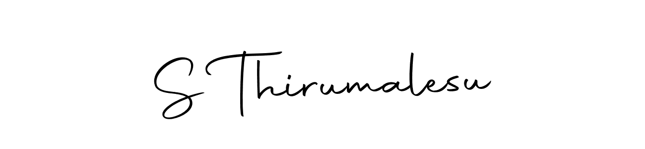 How to make S Thirumalesu name signature. Use Autography-DOLnW style for creating short signs online. This is the latest handwritten sign. S Thirumalesu signature style 10 images and pictures png