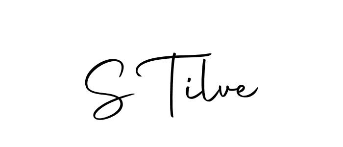 S Tilve stylish signature style. Best Handwritten Sign (Autography-DOLnW) for my name. Handwritten Signature Collection Ideas for my name S Tilve. S Tilve signature style 10 images and pictures png