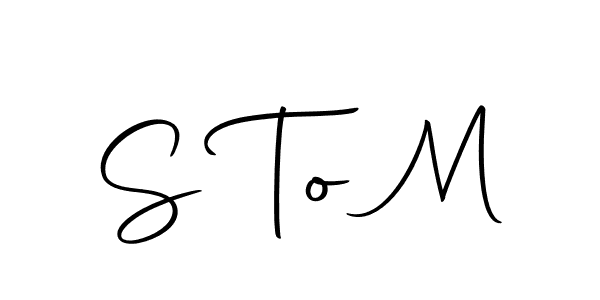 Make a beautiful signature design for name S To M. With this signature (Autography-DOLnW) style, you can create a handwritten signature for free. S To M signature style 10 images and pictures png