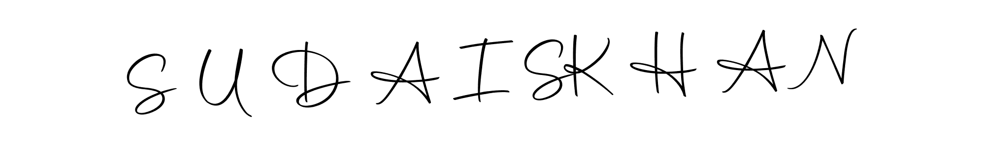 The best way (Autography-DOLnW) to make a short signature is to pick only two or three words in your name. The name S U D A I S  K H A N include a total of six letters. For converting this name. S U D A I S  K H A N signature style 10 images and pictures png