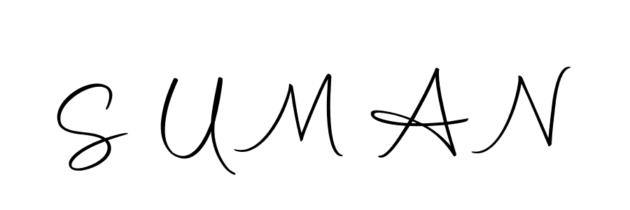 How to make S U M A N signature? Autography-DOLnW is a professional autograph style. Create handwritten signature for S U M A N name. S U M A N signature style 10 images and pictures png