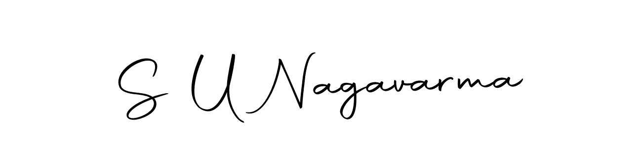 Use a signature maker to create a handwritten signature online. With this signature software, you can design (Autography-DOLnW) your own signature for name S U Nagavarma. S U Nagavarma signature style 10 images and pictures png