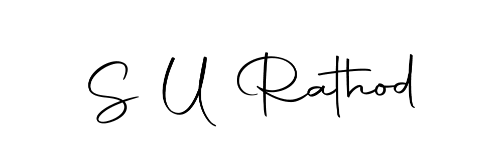 Make a beautiful signature design for name S U Rathod. With this signature (Autography-DOLnW) style, you can create a handwritten signature for free. S U Rathod signature style 10 images and pictures png