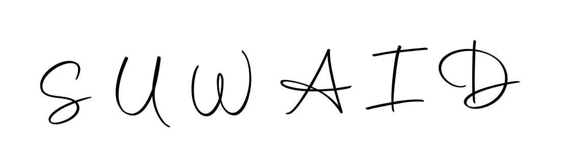 How to make S U W A I D signature? Autography-DOLnW is a professional autograph style. Create handwritten signature for S U W A I D name. S U W A I D signature style 10 images and pictures png