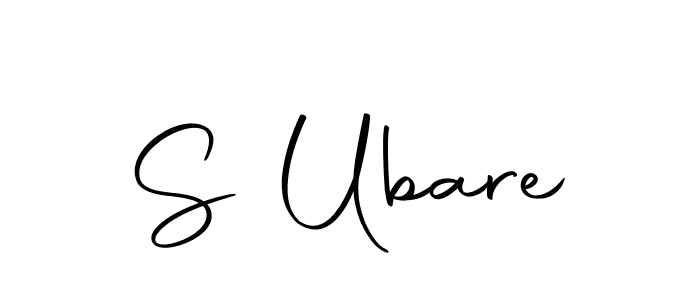 Design your own signature with our free online signature maker. With this signature software, you can create a handwritten (Autography-DOLnW) signature for name S Ubare. S Ubare signature style 10 images and pictures png