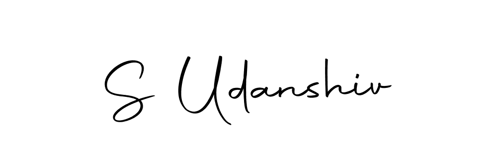 You should practise on your own different ways (Autography-DOLnW) to write your name (S Udanshiv) in signature. don't let someone else do it for you. S Udanshiv signature style 10 images and pictures png
