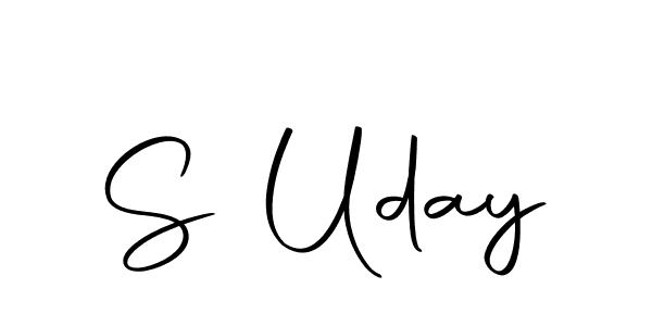 S Uday stylish signature style. Best Handwritten Sign (Autography-DOLnW) for my name. Handwritten Signature Collection Ideas for my name S Uday. S Uday signature style 10 images and pictures png
