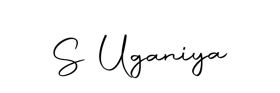 Make a beautiful signature design for name S Uganiya. With this signature (Autography-DOLnW) style, you can create a handwritten signature for free. S Uganiya signature style 10 images and pictures png
