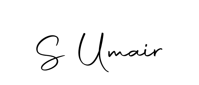 How to make S Umair name signature. Use Autography-DOLnW style for creating short signs online. This is the latest handwritten sign. S Umair signature style 10 images and pictures png