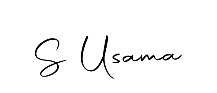 Create a beautiful signature design for name S Usama. With this signature (Autography-DOLnW) fonts, you can make a handwritten signature for free. S Usama signature style 10 images and pictures png