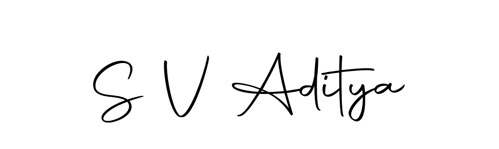 How to make S V Aditya signature? Autography-DOLnW is a professional autograph style. Create handwritten signature for S V Aditya name. S V Aditya signature style 10 images and pictures png