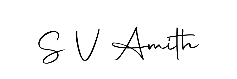 Also You can easily find your signature by using the search form. We will create S V Amith name handwritten signature images for you free of cost using Autography-DOLnW sign style. S V Amith signature style 10 images and pictures png