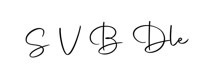 S V B Dle stylish signature style. Best Handwritten Sign (Autography-DOLnW) for my name. Handwritten Signature Collection Ideas for my name S V B Dle. S V B Dle signature style 10 images and pictures png