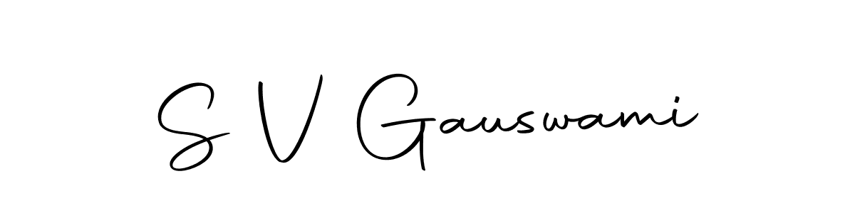 Make a short S V Gauswami signature style. Manage your documents anywhere anytime using Autography-DOLnW. Create and add eSignatures, submit forms, share and send files easily. S V Gauswami signature style 10 images and pictures png