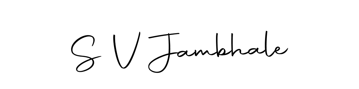 Once you've used our free online signature maker to create your best signature Autography-DOLnW style, it's time to enjoy all of the benefits that S V Jambhale name signing documents. S V Jambhale signature style 10 images and pictures png