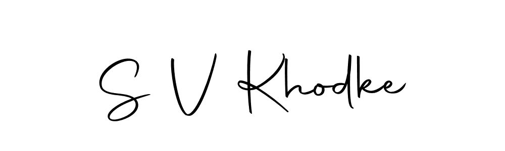 The best way (Autography-DOLnW) to make a short signature is to pick only two or three words in your name. The name S V Khodke include a total of six letters. For converting this name. S V Khodke signature style 10 images and pictures png