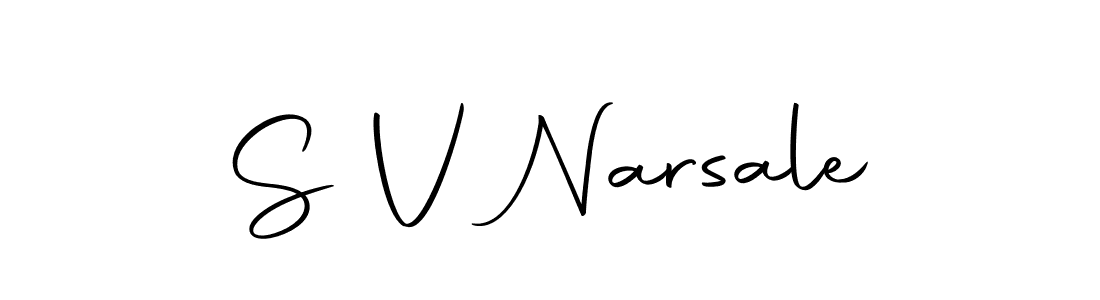 Use a signature maker to create a handwritten signature online. With this signature software, you can design (Autography-DOLnW) your own signature for name S V Narsale. S V Narsale signature style 10 images and pictures png