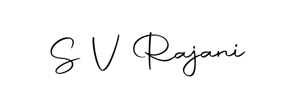 Make a beautiful signature design for name S V Rajani. With this signature (Autography-DOLnW) style, you can create a handwritten signature for free. S V Rajani signature style 10 images and pictures png