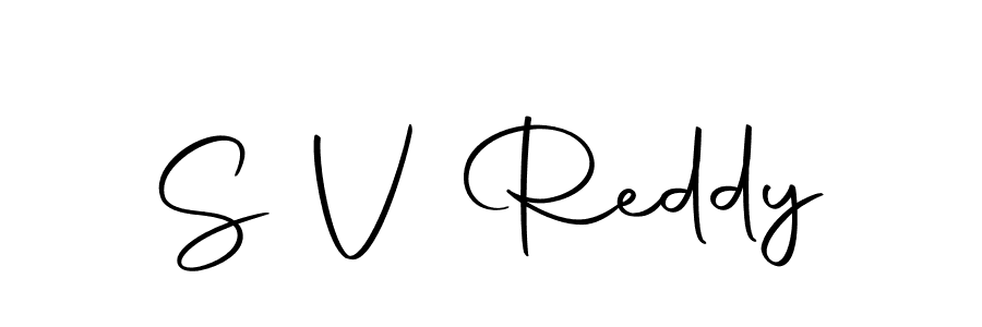 Create a beautiful signature design for name S V Reddy. With this signature (Autography-DOLnW) fonts, you can make a handwritten signature for free. S V Reddy signature style 10 images and pictures png