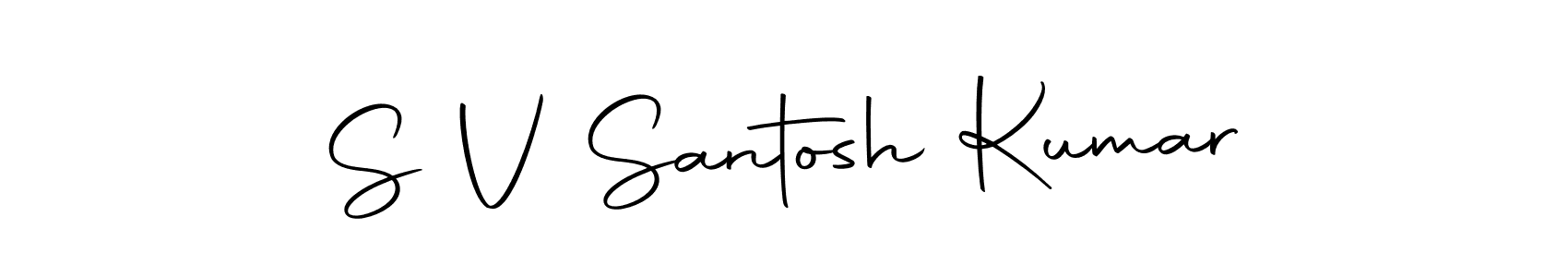 Design your own signature with our free online signature maker. With this signature software, you can create a handwritten (Autography-DOLnW) signature for name S V Santosh Kumar. S V Santosh Kumar signature style 10 images and pictures png