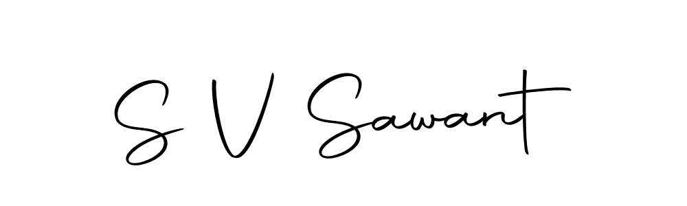 S V Sawant stylish signature style. Best Handwritten Sign (Autography-DOLnW) for my name. Handwritten Signature Collection Ideas for my name S V Sawant. S V Sawant signature style 10 images and pictures png